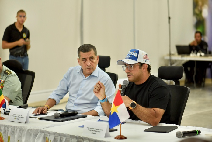 Inició la agenda bilateral entre el alcalde de Montería, Hugo Kerguelén, y el alcalde de Cartagena, Dumek Turbay
