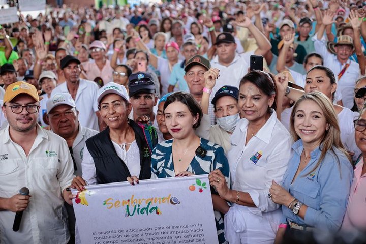 'Sembrando Vida' fue lanzado en Sucre, Lucy García celebró la escogencia