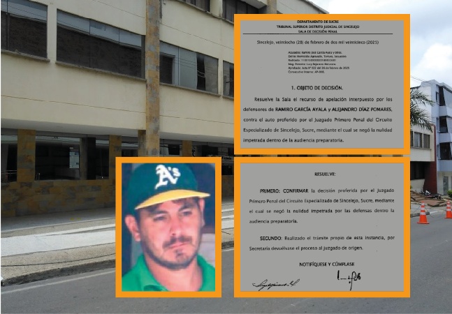 Tribunal de Sincelejo confirmó la negación de nulidad contra hijo de Ramiro García