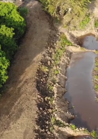 Adecúan la vía hacia Palmarito, en Majagual