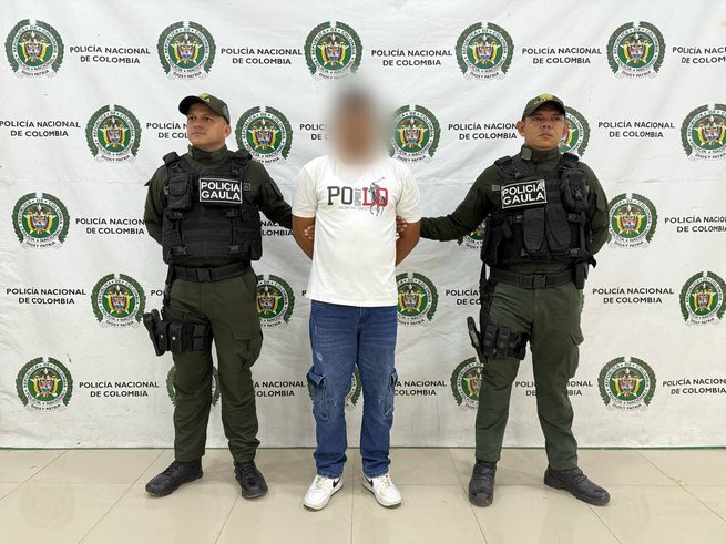 Captura por extorsión en Montería