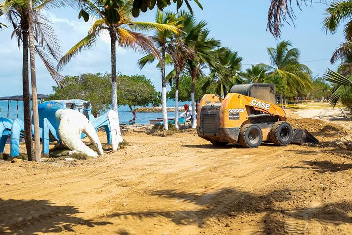Malecón de Tolú avanza en un 30% con redes de alcantarillado y conexiones listas