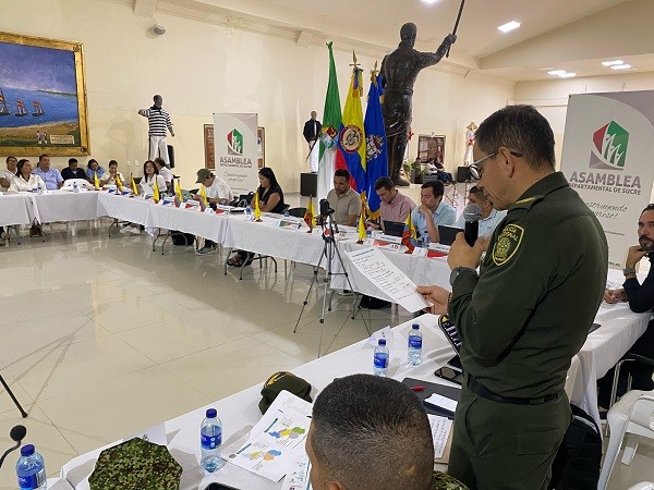 Analizan la seguridad en sesión de la Asamblea en Coveñas