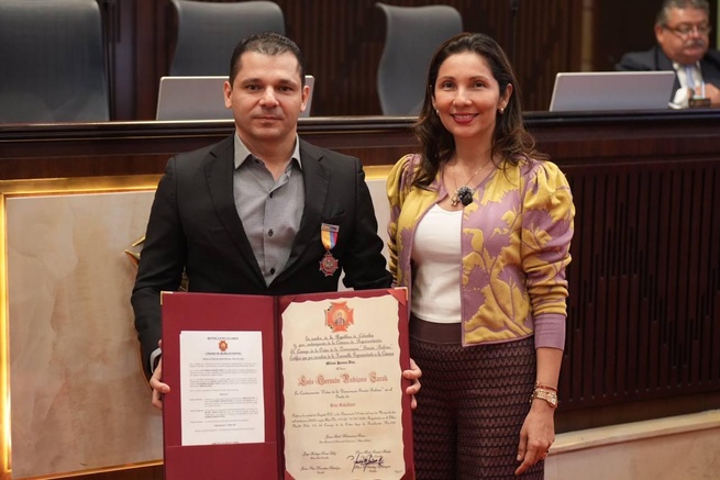 Luis Germán Rubiano recibe la Orden Simón Bolívar grado Gran Caballero