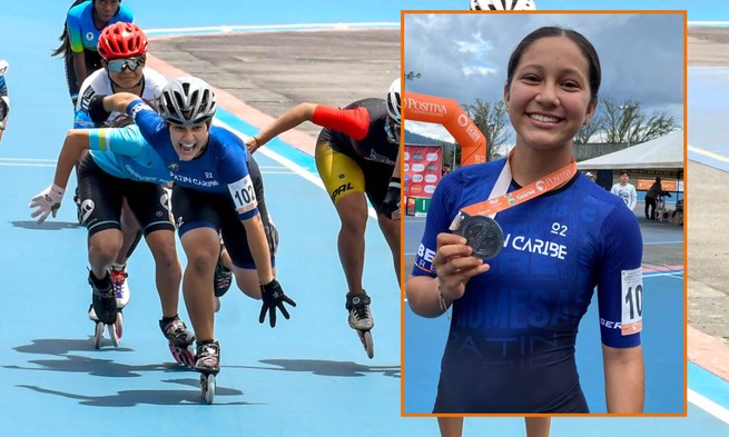 Juliana Vergara ganó medalla de plata en el Nacional de Patinaje