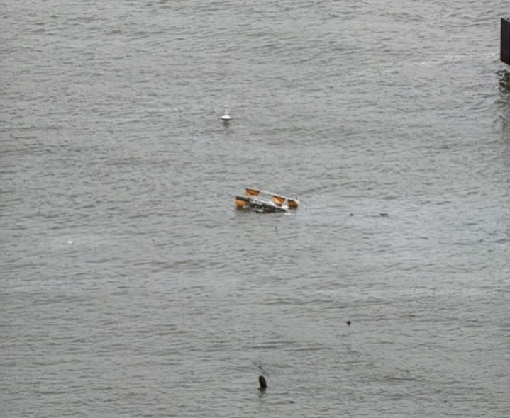 Un helicóptero se estrelló en el río Hudson, Estados Unidos
