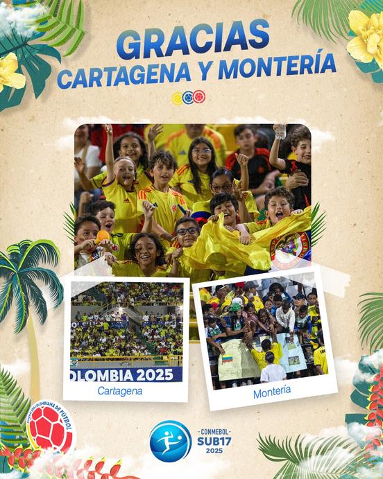 ¡Montería brilló como sede del Sudamericano Sub 17!