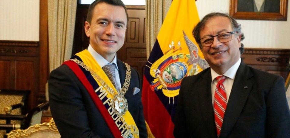 Petro no reconoce al nuevo presidente de Ecuador