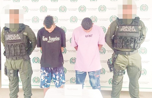 Uno cayó recibiendo el dinero y tres tenían orden judicial por extorsión