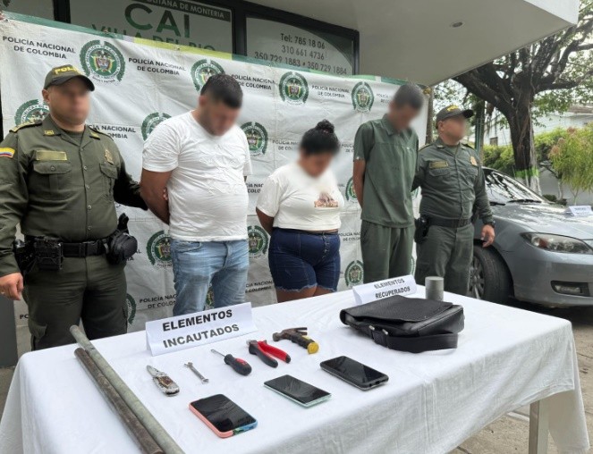 Cayeron tres presuntos "rompevidrios" en Montería