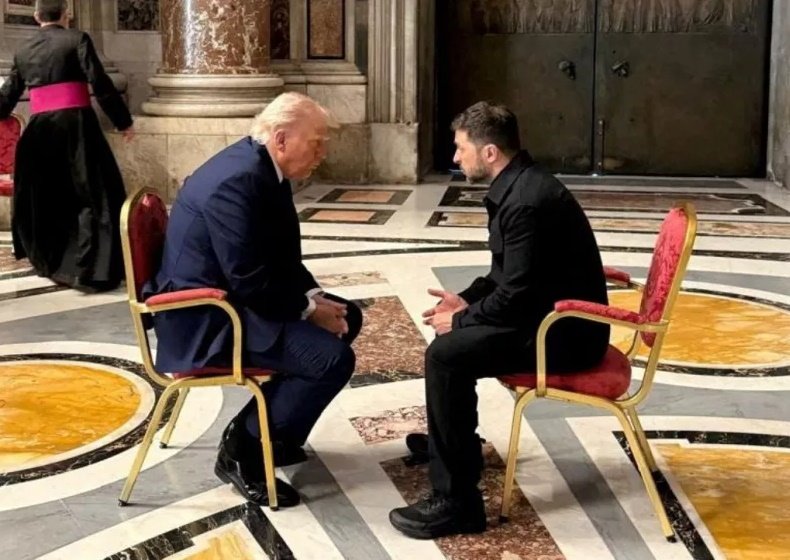 Trump y Zelenski sostuvieron “reunión productiva” en Roma