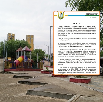 Aplican medidas preventivas, ley seca y toque de queda en El Roble