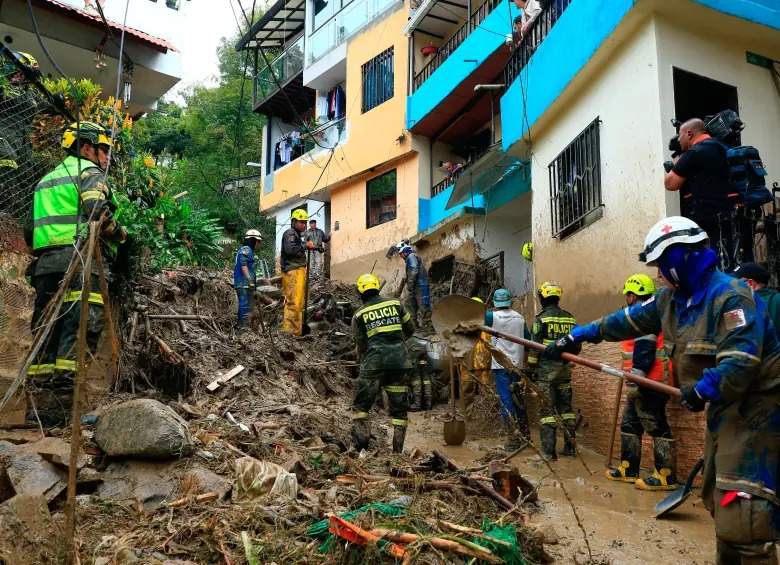 Fuertes lluvias en Itagüí dejan una persona sin vida y varias familias damnificadas