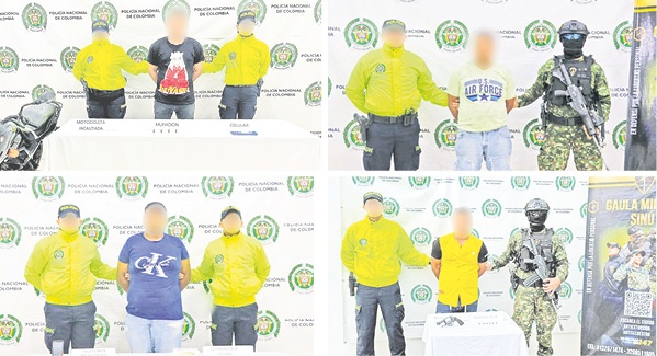 Cuatro capturados, dos serían sicarios