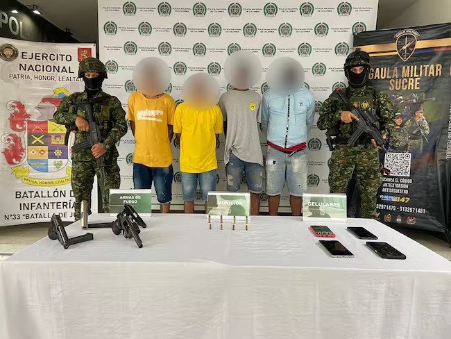 Capturan a cuatro presuntos integrantes del 'Clan del Golfo'