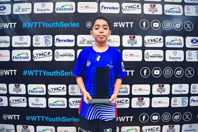 Cordobés logró la medalla de bronce en el Mundial de Tenis de Mesa