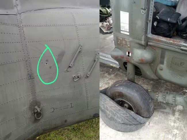 Helicóptero del ejército fue atacado por hombres armados en Nariño
