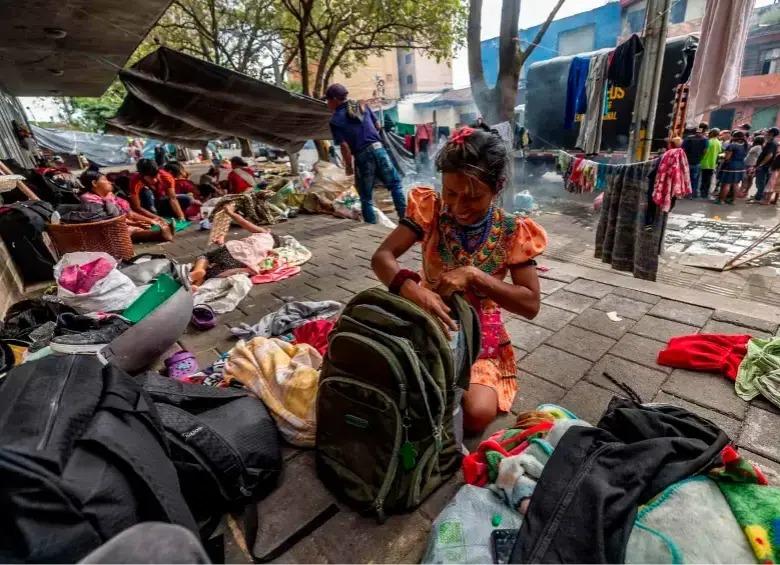 Comunidad indígena se toma el Parque Nacional en Bogotá