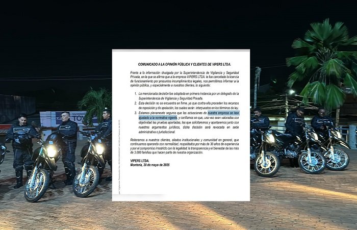 Tras sanción de la Supervigilancia, Vipers dice que actúa ajustada a la norma