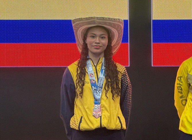 La karateca Nayelis Maya logró bronce para Colombia en México