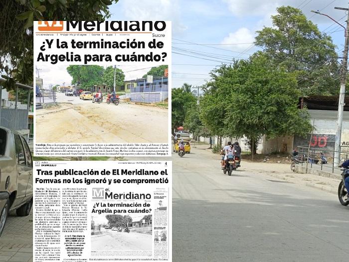 Fomvas y su contratista no cumplen con terminación de avenida Argelia