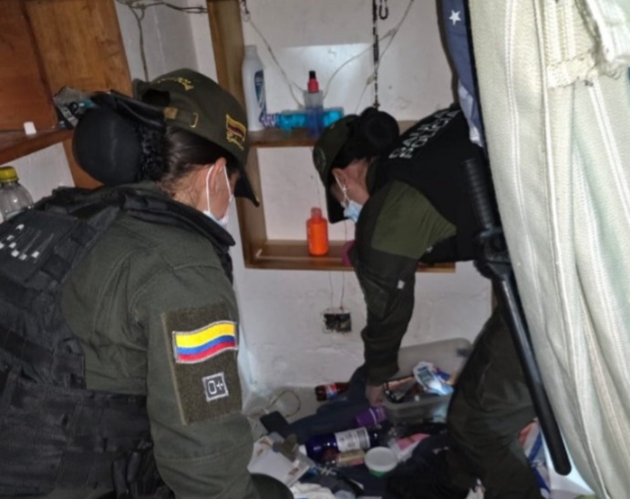 Policía incauta elementos usados para extorsionar