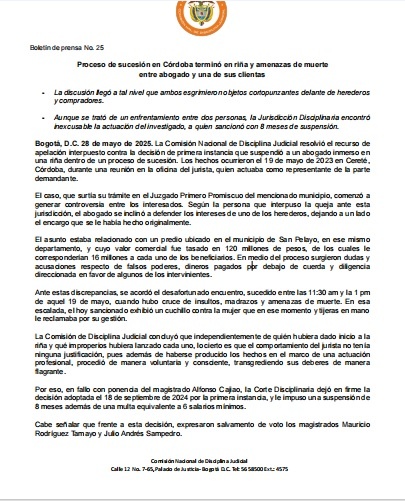 Abogado seguirá suspendido