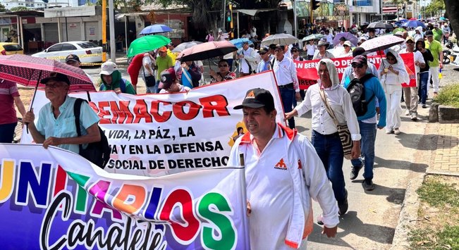 Movilizaciones en Montería en apoyo a reformas y consulta: este es el panorama