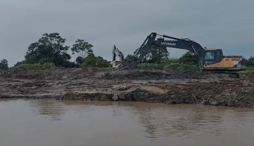 Mojaneros rechazan trabajos de la UNGRD en la isla Los Pescadores