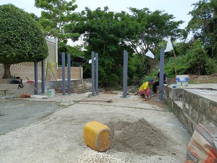 Iniciaron instalación de barandas de contención en el arroyo La Palma