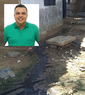 Vecinos sufren por aguas negras en Momil