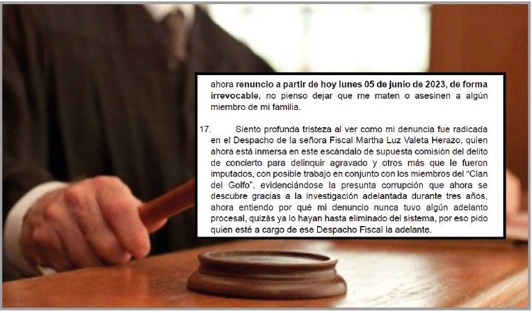 Juez en su renuncia le 'tiró' duro a la Fiscalía