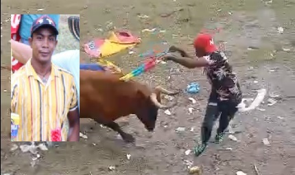 Murió en las corralejas