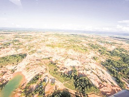 La minería ilegal, también perjudica a los mojaneros