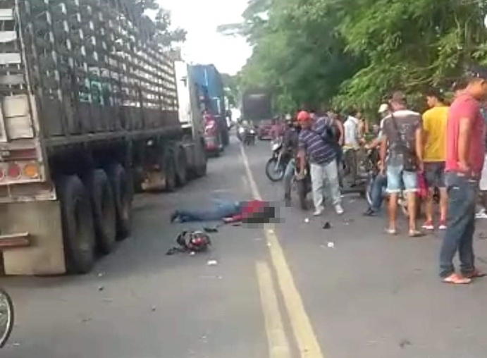 Accidente deja un motociclista muerto en Chinú