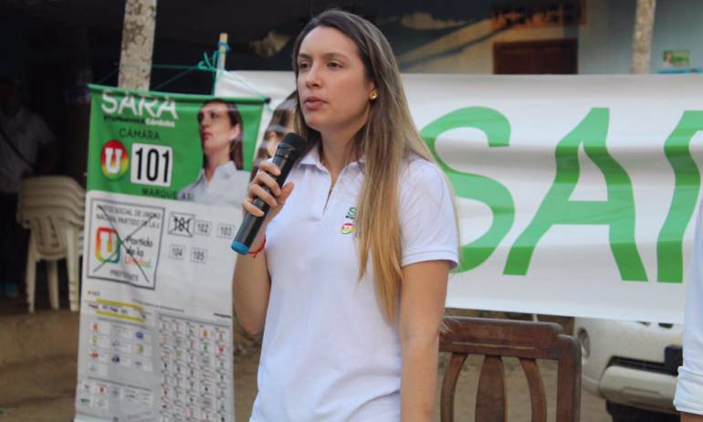 Sara Piedrahita a indagatoria señalada de usar plata de la salud en campaña política