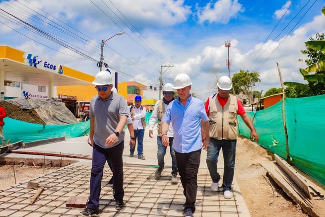 Continúan avanzando las obras en el corredor vial Argelia