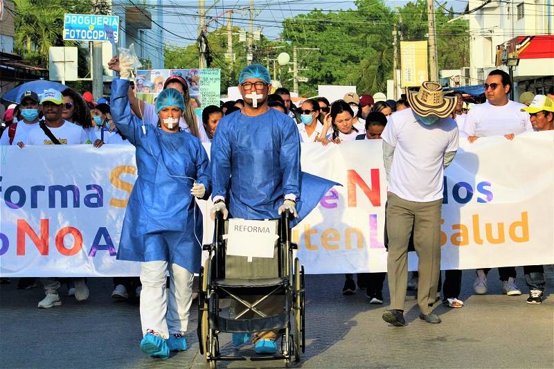 Sincelejo marcha contra las reformas del Gobierno nacional
