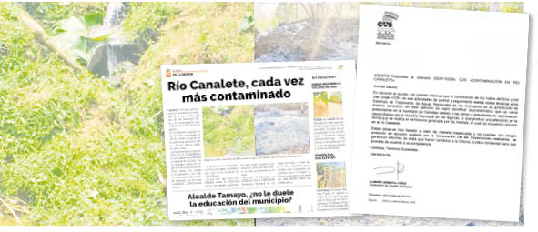 Obras de la Alcaldía contaminan el río