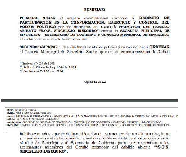 Concejo de Sincelejo deberá programar sesión