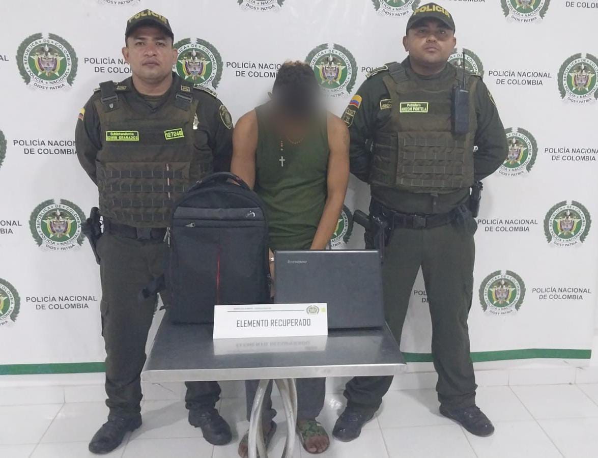 Capturan a hombre por presuntamente hurtar elementos en una vivienda