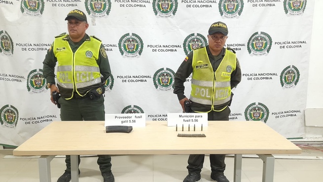 Incauta munición de guerra en medio de una persecución policial