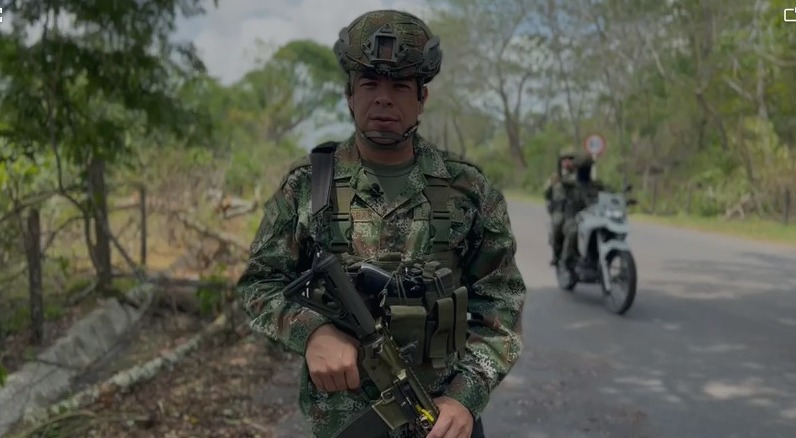 Fuerzas Militares y Bomberos removieron árboles derribados en el Bajo Cauca antioqueño