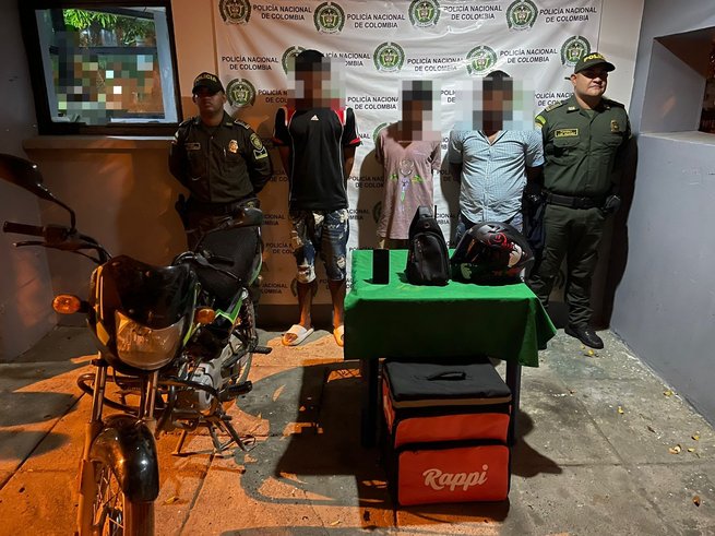 Capturaron a tres hombres por el delito de hurto