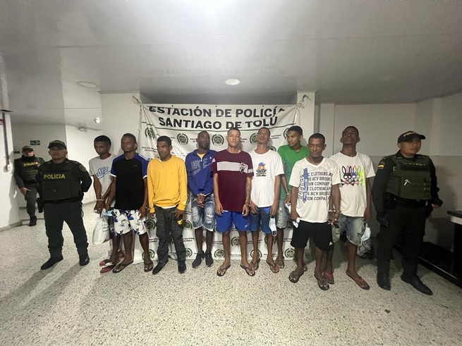 Cayeron 10 presuntos expendedores de droga en Tolú