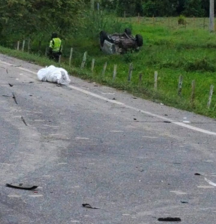 Dos personas murieron en accidente de tránsito en la vía a Puerto Escondido