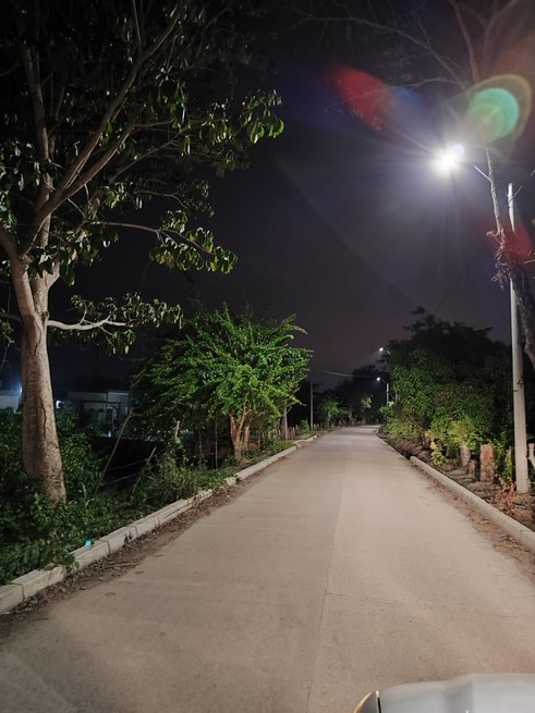 Avanza instalación del alumbrado público en la Vereda Los Pericos
