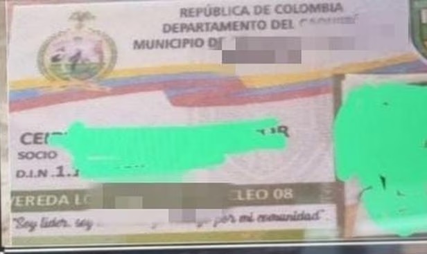 El carné que piden las disidencias de las Farc para dejar entrar y salir a los habitantes en Caquetá