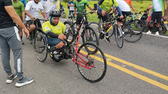 Jornada de paraciclyng en los III juegos departamentales y paradepartamentales