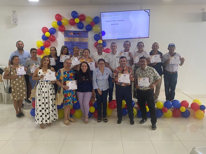 Celebración de Todos Aprender y Movimiento Pedagógico en Chinú